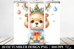 Cute Labrador Retriever with Reindeer Horns,Transparent PNG Product Image 2