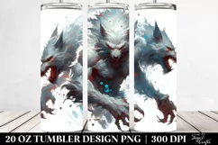 Simple Digital Painting Werewolf | 20 oz Tumbler Product Image 2