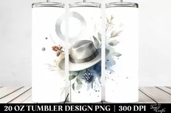 Washed Watercolor Simple Hat | 20 oz Tumbler Product Image 2