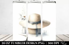 Washed Watercolor Simple Hat | 20 oz Tumbler Product Image 2