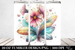 Abstract Pastel Wooden Stained Tumbler | 20 oz Tumbler Product Image 2