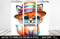 Colorful Baby Fox | 20 Oz Tumbler Product Image 2