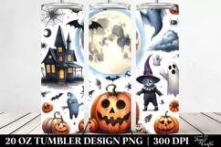 Simple Funny Full Moon Halloween Clipart 20 Oz Tumbler Product Image 2