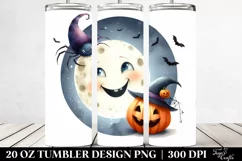 Simple Funny Full Moon Halloween Clipart 20 Oz Tumbler Product Image 2