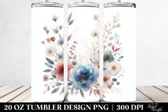 Simple Washed Watercolor with Shadows | 20 oz Tumbler Product Image 2
