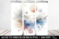 Simple Washed Watercolor with Shadows | 20 oz Tumbler Product Image 2