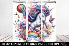 Baby Unicorn Spring Petals. 20 oz Tumbler Design Product Image 2