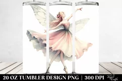 Simple Vintage Dancing Fairy | 20 oz Tumbler Product Image 2