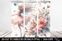 Fairy Tumbling with Spring Petals | 20 Oz Tumbler Product Image 2