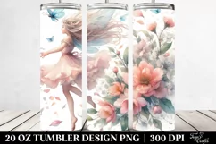 Fairy Tumbling with Spring Petals | 20 Oz Tumbler Product Image 2