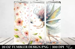 Fairy Tumbling with Spring Petals | 20 Oz Tumbler Product Image 2