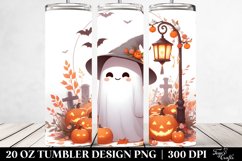 Cute Ghost with Lantern | 20 oz Tumbler Product Image 2