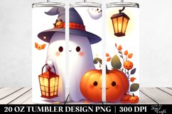 Cute Ghost with Lantern | 20 oz Tumbler Product Image 2