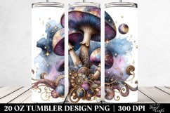Detailed Shiny Mystical Mushroom Tumbler | 20 oz Tumbler Product Image 2