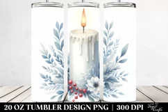 Simple Watercolor Image Candle | 20 oz Tumbler Product Image 2
