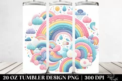 Colorful Pastel Rainbow | 20 Oz Tumbler Product Image 2
