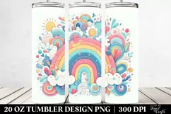 Colorful Pastel Rainbow | 20 Oz Tumbler Product Image 2
