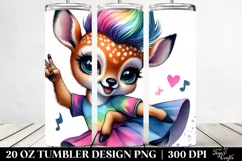 Cute Baby Deer Dancing | 20 oz Tumbler Product Image 2