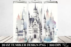 Watercolor Castle | 20 oz Tumbler Product Image 2