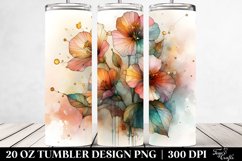 Abstract Wooden Stained Nasturtium 20 Oz Tumbler Product Image 2