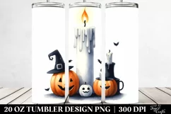 Simple Funny Haloween Candle 20 Oz Tumbler Product Image 2