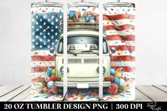 a Vintage Campervan Confetti | 20 oz Tumbler Product Image 2