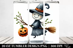 Simple Funny Haloween Broomstick 20 Oz Tumbler Product Image 2