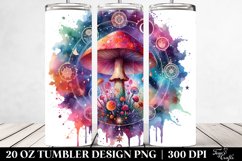 Magical Celestial Mushroom Watercolor 20 Oz Tumbler Product Image 2