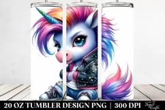 Baby Unicorn Posing | 20 oz Tumbler Product Image 2