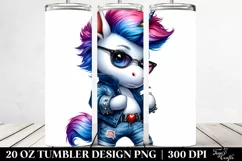 Baby Unicorn Posing | 20 oz Tumbler Product Image 2