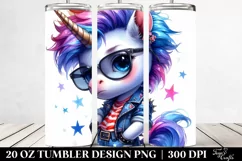 Baby Unicorn Posing | 20 oz Tumbler Product Image 2