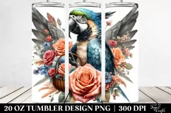 Gothic Cute Baby Macaw | 20 Oz Tumbler Product Image 2