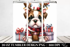 Winter Bulldog Surprise,Transparent PNG Product Image 2