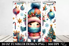 Expressive Cute Watercolor Design 20 Oz Tumbler Product Image 2