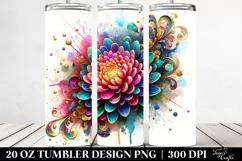 Colorful Chrysanthemum | 20 Oz Tumbler Product Image 2