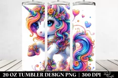 Cute Unicorn Style | 20 oz Tumbler Product Image 2