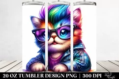 Cute Baby Cat Drawing | 20 oz Tumbler Product Image 2