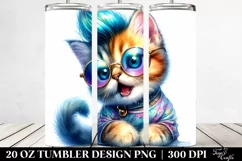 Baby Cat Posing | 20 oz Tumbler Product Image 2