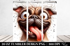 Cute Crazy Mastiff | 20 Oz Tumbler Product Image 2