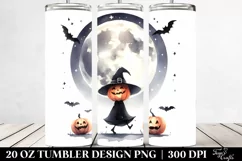Simple Funny Haloween Full Moon 20 Oz Tumbler Product Image 2