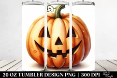 Simple Funny Haloween Pumpkin 20 Oz Tumbler Product Image 2