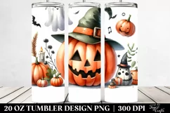 Simple Funny Haloween Pumpkin 20 Oz Tumbler Product Image 2