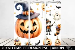 Simple Funny Haloween Pumpkin 20 Oz Tumbler Product Image 2
