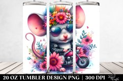Cute Baby Mouse with Cool Haircut 20 Oz Tumbler Product Image 2