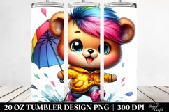 Cute Baby Bear Drawing | 20 oz Tumbler Product Image 2