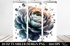 Abstract Shiny Ranunculus Metalic Product Image 2