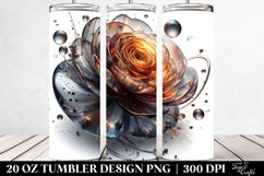 Abstract Shiny Ranunculus Metalic Product Image 2