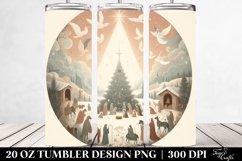 Simple Nativity Scene Design 20 Oz Tumbler Product Image 2