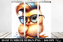 Cute Baby Chicken Drawing Tumbler Product Image 2