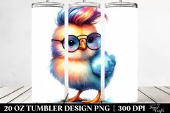 Cute Baby Chicken Drawing | 20 oz Tumbler Product Image 2